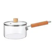 Wooden-Handle Glass Pot 1.6L - YSG01