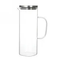 Smooth Glass Water Jug - Clear 1.2L - YS13