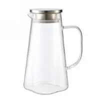 Smooth Glass Water Jug - Clear 1.6L - YS14