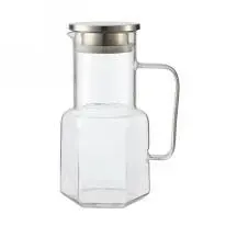 Smooth Glass Water Jug - Clear 1.3L - YS15