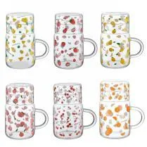 Printed Glass Cup 750ml - YS02-HW-02