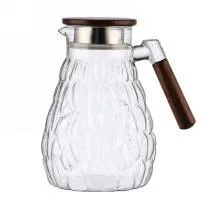 Wooden-Handle Glass Jug - Clear 1.8L - YS03-MB