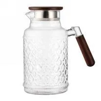 Wooden-Handle Glass Jug - Clear 1.8L - YS06-MB