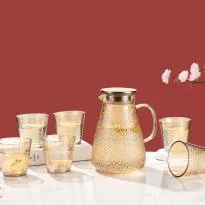 Pebble 7-Piece Glass Tea Set - YS001