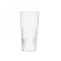 Ribbed Glass Cup 600ml - YS03