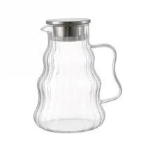 Ribbed Glass Water Jug 1.6L - YS09