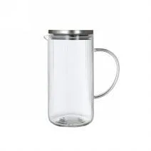Ribbed Glass Water Jug 1.2L - YS12
