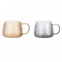 Hammered Glass Cup - Iridescent 450ml - YS01