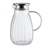 Pumpkin Glass Water Jug - Clear 1.8L - YS01