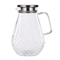 Pineapple Glass Water Jug - Clear 2L - YS01