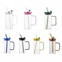 Square Glass Cup 350ml - YS01