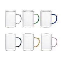 Ribbed Glass Cup 300ml - YS01