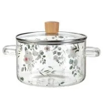 Double-Handle Glass Pot 1.6L - YSG01-HW